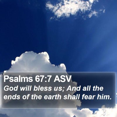 Psalms 67:7 ASV Bible Verse Image