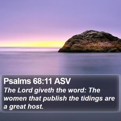 Psalms 68:11 ASV Bible Verse Image