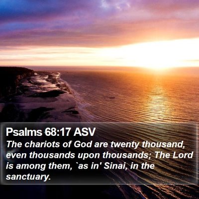 Psalms 68:17 ASV Bible Verse Image
