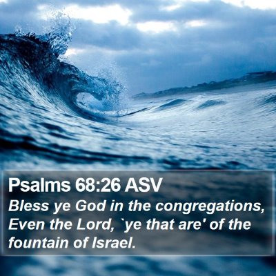 Psalms 68:26 ASV Bible Verse Image