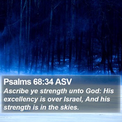 Psalms 68:34 ASV Bible Verse Image
