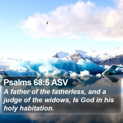 Psalms 68:5 ASV Bible Verse Image