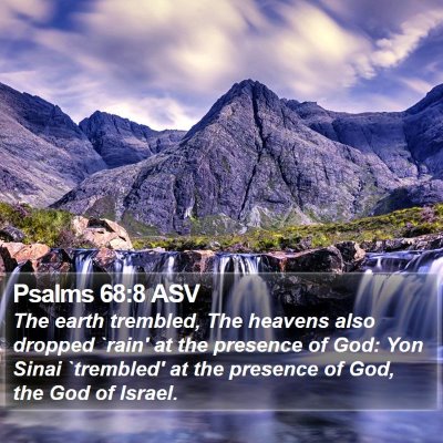 Psalms 68:8 ASV Bible Verse Image