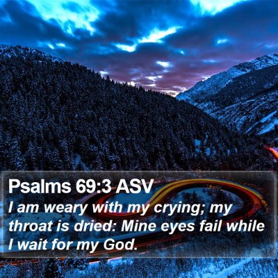 Psalms 69:3 ASV Bible Verse Image