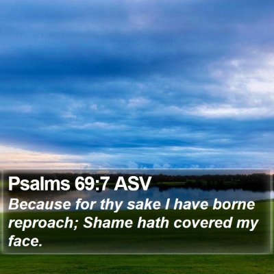 Psalms 69:7 ASV Bible Verse Image