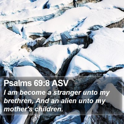 Psalms 69:8 ASV Bible Verse Image