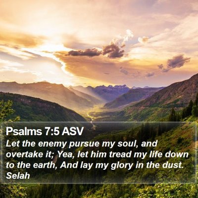 Psalms 7:5 ASV Bible Verse Image