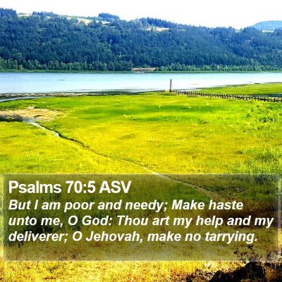 Psalms 70:5 ASV Bible Verse Image