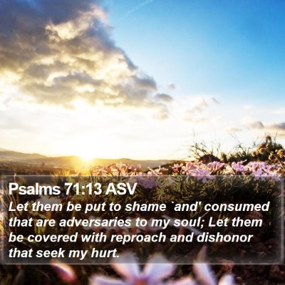 Psalms 71:13 ASV Bible Verse Image