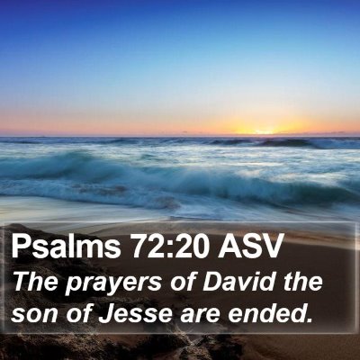Psalms 72:20 ASV Bible Verse Image