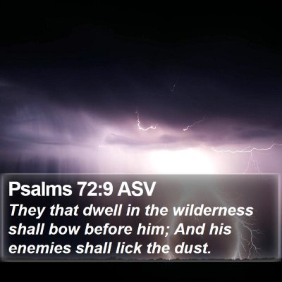 Psalms 72:9 ASV Bible Verse Image