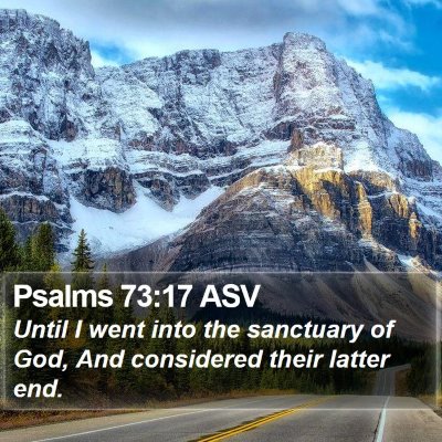 Psalms 73:17 ASV Bible Verse Image