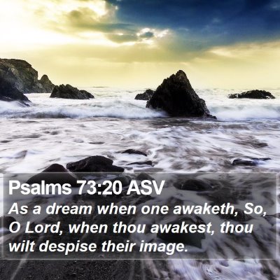 Psalms 73:20 ASV Bible Verse Image