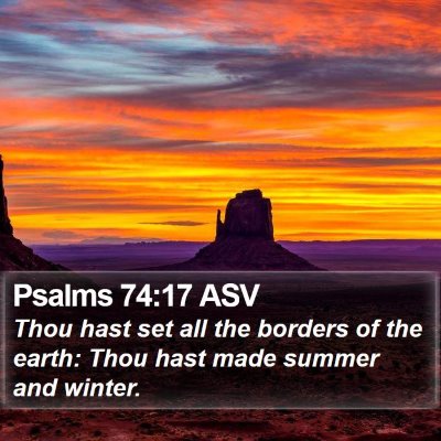 Psalms 74:17 ASV Bible Verse Image