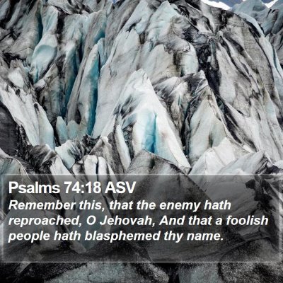 Psalms 74:18 ASV Bible Verse Image