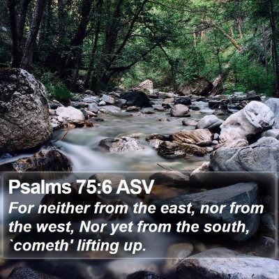 Psalms 75:6 ASV Bible Verse Image