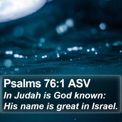 Psalms 76:1 ASV Bible Verse Image