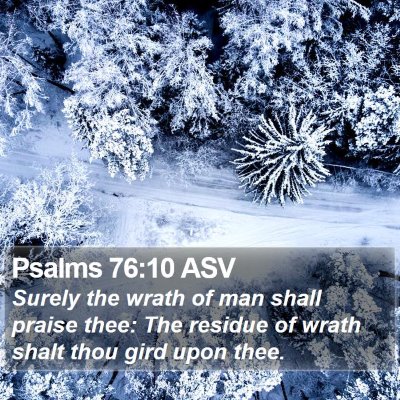 Psalms 76:10 ASV Bible Verse Image