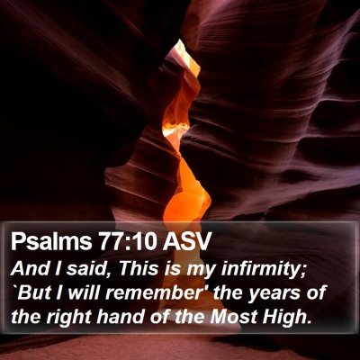 Psalms 77:10 ASV Bible Verse Image