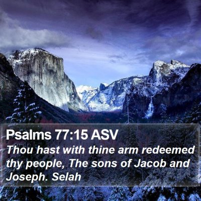 Psalms 77:15 ASV Bible Verse Image