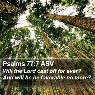 Psalms 77:7 ASV Bible Verse Image
