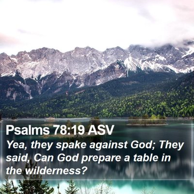 Psalms 78:19 ASV Bible Verse Image