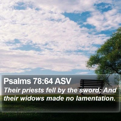 Psalms 78:64 ASV Bible Verse Image