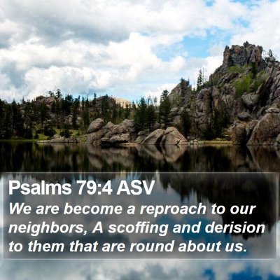 Psalms 79:4 ASV Bible Verse Image