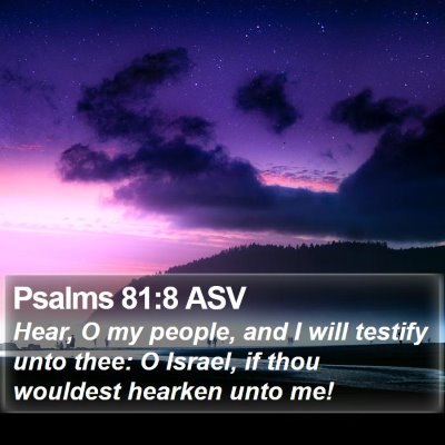 Psalms 81:8 ASV Bible Verse Image
