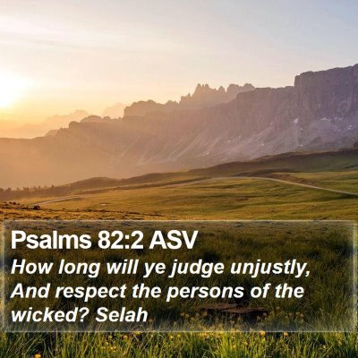 Psalms 82:2 ASV Bible Verse Image