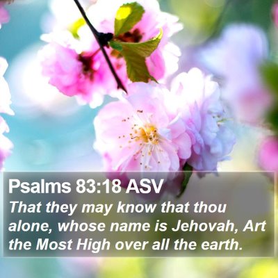 Psalms 83:18 ASV Bible Verse Image