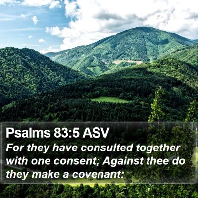 Psalms 83:5 ASV Bible Verse Image