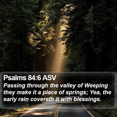 Psalms 84:6 ASV Bible Verse Image