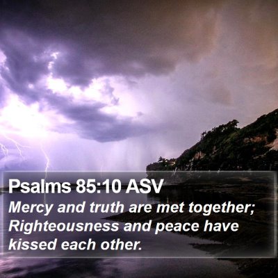 Psalms 85:10 ASV Bible Verse Image