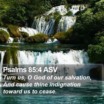 Psalms 85:4 ASV Bible Verse Image
