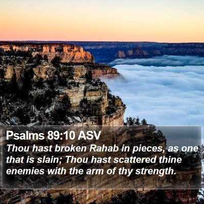 Psalms 89:10 ASV Bible Verse Image