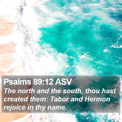 Psalms 89:12 ASV Bible Verse Image