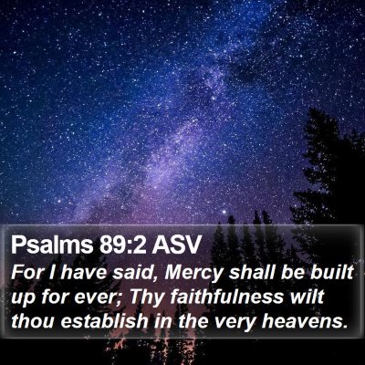 Psalms 89:2 ASV Bible Verse Image