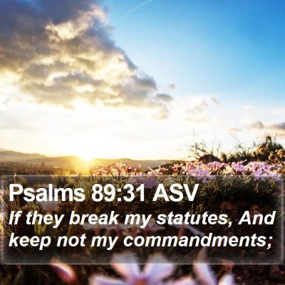 Psalms 89:31 ASV Bible Verse Image