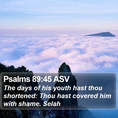 Psalms 89:45 ASV Bible Verse Image