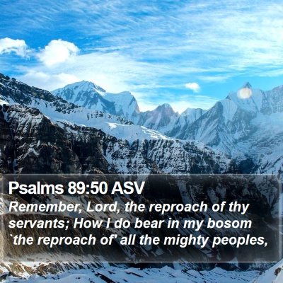 Psalms 89:50 ASV Bible Verse Image