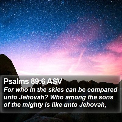 Psalms 89:6 ASV Bible Verse Image