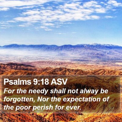 Psalms 9:18 ASV Bible Verse Image