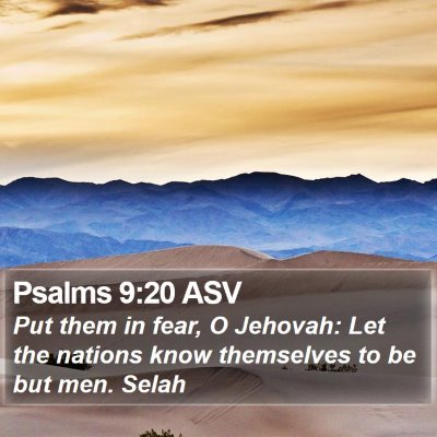 Psalms 9:20 ASV Bible Verse Image