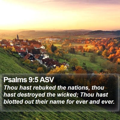 Psalms 9:5 ASV Bible Verse Image