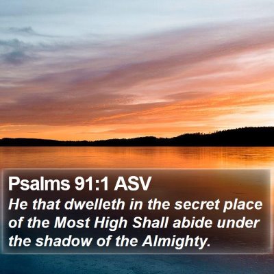 Psalms 91:1 ASV Bible Verse Image