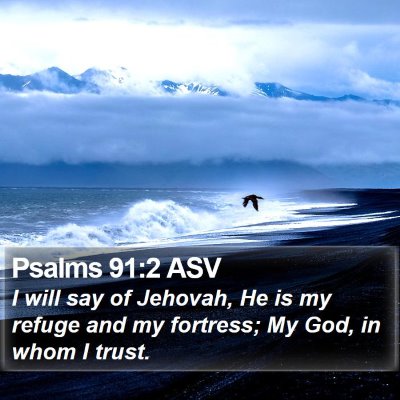 Psalms 91:2 ASV Bible Verse Image