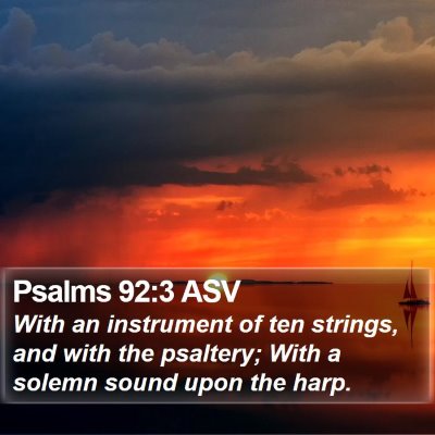 Psalms 92:3 ASV Bible Verse Image