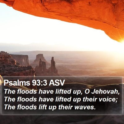 Psalms 93:3 ASV Bible Verse Image