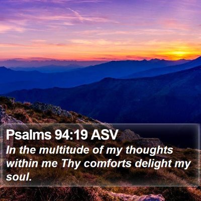 Psalms 94:19 ASV Bible Verse Image